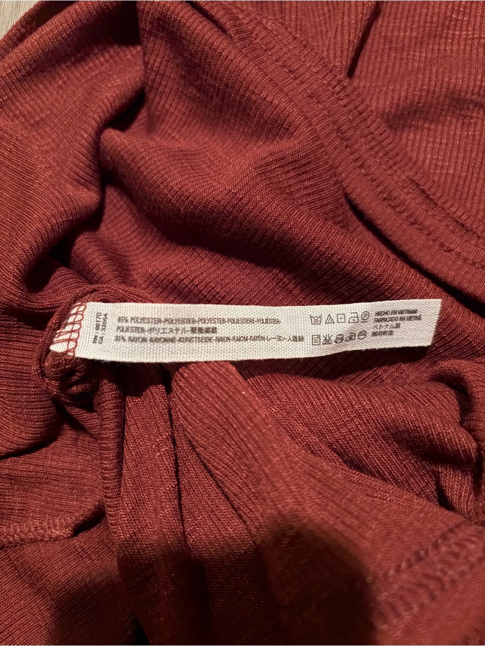 Free People Ribbed Racerback Tank - Maroon - Picture 3 of 3